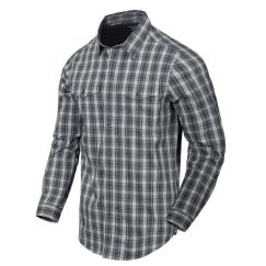 Рубашка COVERT CONCEALED CARRY Helikon, цвет Foggy Grey Plaid