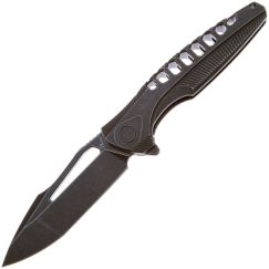 Складной нож Rike Knife Thor5 blackwash сталь M390, рукоять Blackwash Ti