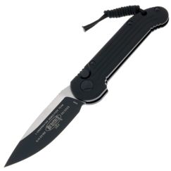 Складной нож Microtech LUDT Tactical DLC сталь M390, рукоять Black Aluminum