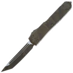 Автоматический нож Microtech Ultratech T/E Camo сталь M390, рукоять OD Green Camo Aluminum