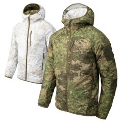 Куртка REVERSIBLE WOLFHOUND HOODIE Helikon, цвет PENCOTT WILDWOOD / PENCOTT SNOWDRIFT