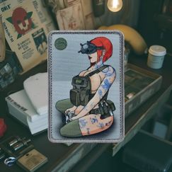 Нашивка, патч "49 тонн" тактическая с липучкой.