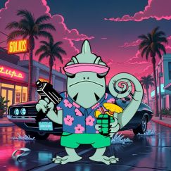 Патч "Tropical Chameleon Fiesta Artazeus"