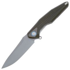 Складной нож Rike Knife Tulay CF сталь 154CM, рукоять Green CF