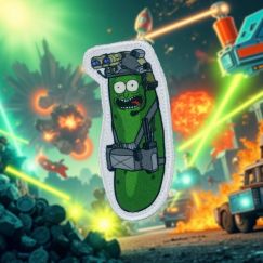 Нашивка, патч "Нашивка, патч "Огурчик" тактическая с липучкой" тактическая с липучкой