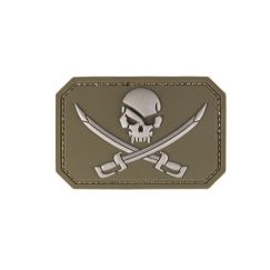 Патч  3D SKULL W.SWORDS PVC M.KLETT OLIV