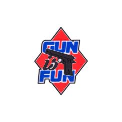 Патч "Gun is Fun"  Helikon, цвет Red