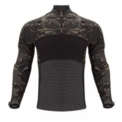 Мужская быстросохнущая стрейчевая футболка  Tactical Combat Shirt , цвет Black Multicam