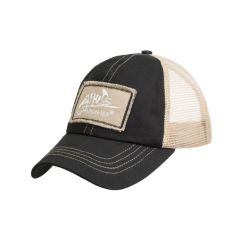 Бейсболка Trucker Logo Helikon, цвет  BLACK/KHAKI