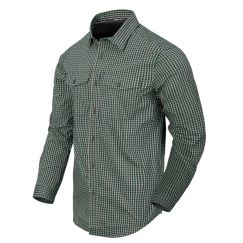 Рубашка COVERT CONCEALED CARRY Helikon, цвет SAVAGE GREEN CHECKERED