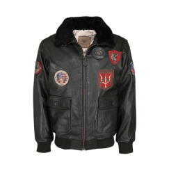 Куртка пилот SUPER VINTAGE OFFICIAL SIGNATURE  Top Gun, цвет Black