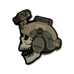 Патч RED WAR Череп с ПНВ