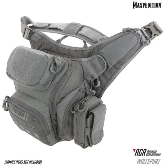 Сумка плечевая Maxpedition Wolfspur v.2 Crossbody Bag Gray