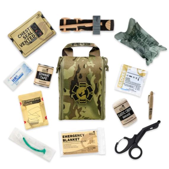 Тактическая аптечка Rhino Rescue Tactical IFAK Multicam