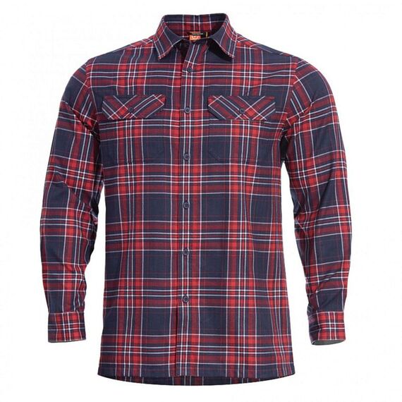 Рубашка Drifter Flannel Pentagon, цвет Red Checks