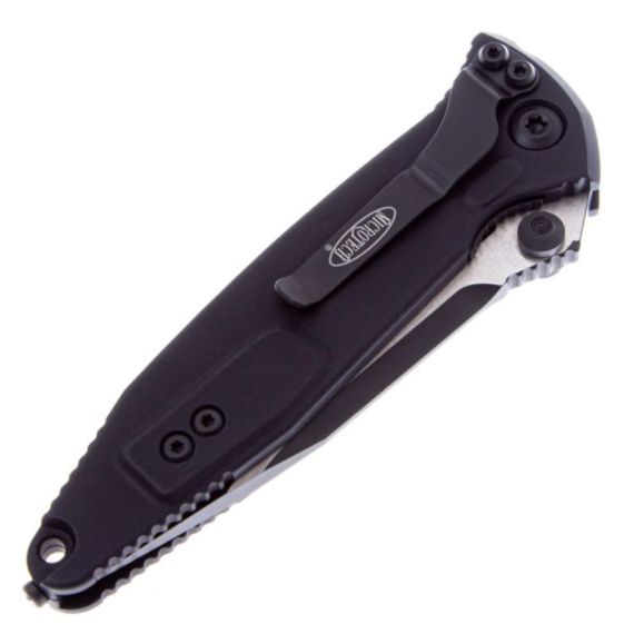 Складной нож Microtech Socom Elite S/E DLC/Satin сталь Elmax, рукоять Black Aluminium