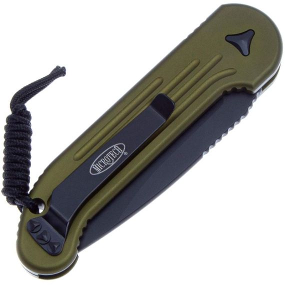 Складной нож Microtech LUDT DLC сталь M390, рукоять Olive Drab Aluminum