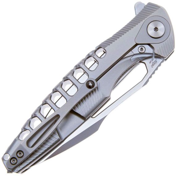 Складной нож Rike Knife Thor5 сталь M390, рукоять Gray Ti