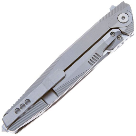 Складной нож Rike Knife 1707T-P сталь M390, рукоять Plain Ti