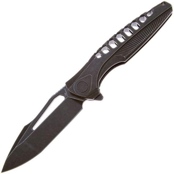 Складной нож Rike Knife Thor5 blackwash сталь M390, рукоять Blackwash Ti