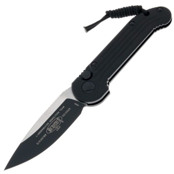 Складной нож Microtech LUDT Tactical DLC сталь M390, рукоять Black Aluminum