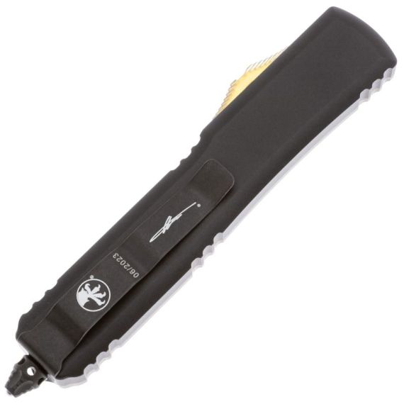 Автоматический нож Microtech Ultratech S/E DLC сталь Magnacut, рукоять Black Aluminum/Ultem