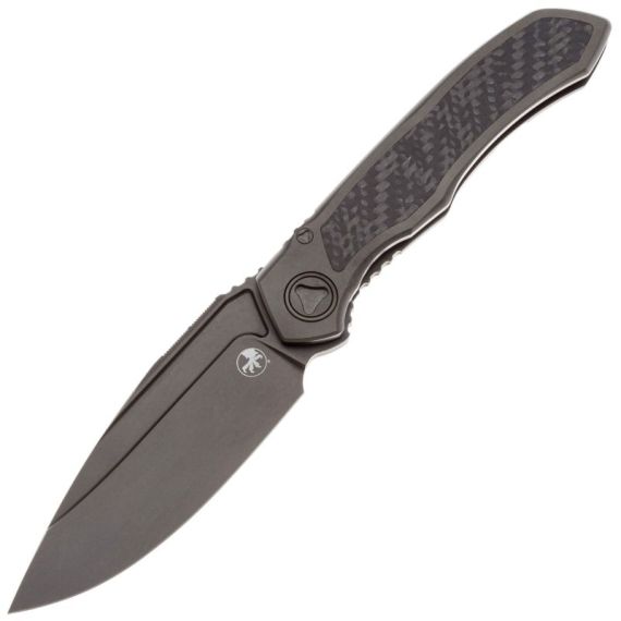 Складной нож Microtech Anax Manual Integral S/E сталь M390 DLC, рукоять Ti/Carbon Fiber