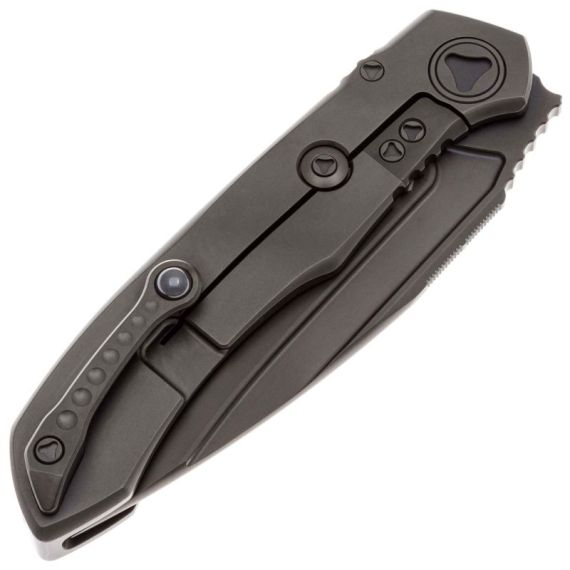 Складной нож Microtech Anax Manual Integral S/E сталь M390 DLC, рукоять Ti/Carbon Fiber
