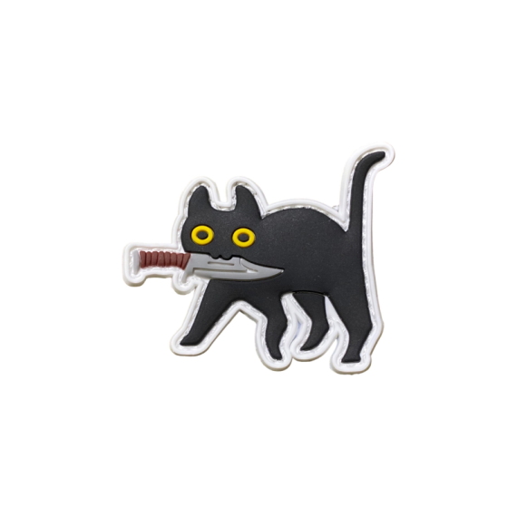 Патч Тактический Кот, цвет черный