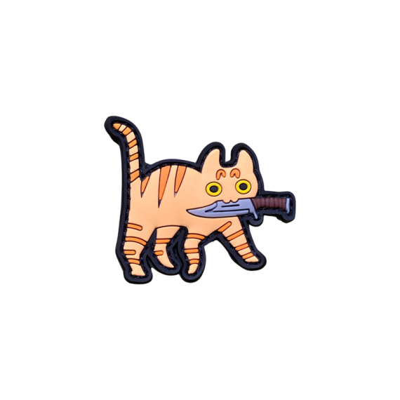 Патч Тактический Кот, цвет рыжий тигр