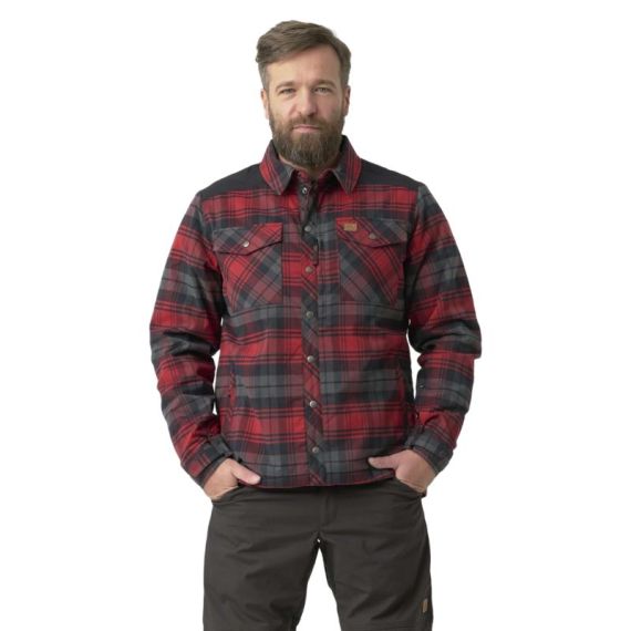 Рубашка Winter Warden Helikon, цвет Slate Crimson Plaid