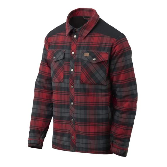 Рубашка Winter Warden Helikon, цвет Slate Crimson Plaid