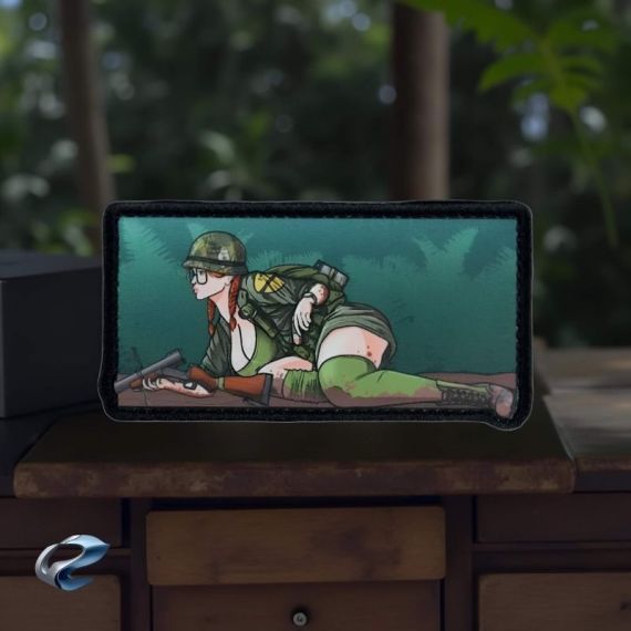 Нашивка, патч "Hailey Lujan" тактическая с липучкой.