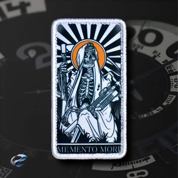 Нашивка, патч "Memento Mori tactical" тактическая с липучкой.