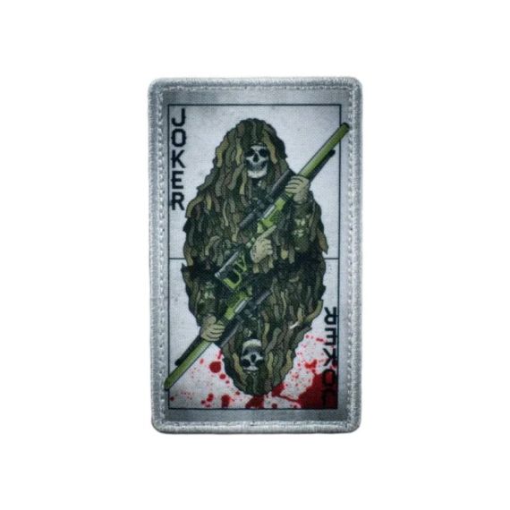 Нашивка, патч "Joker, тактический" тактическая с липучкой.