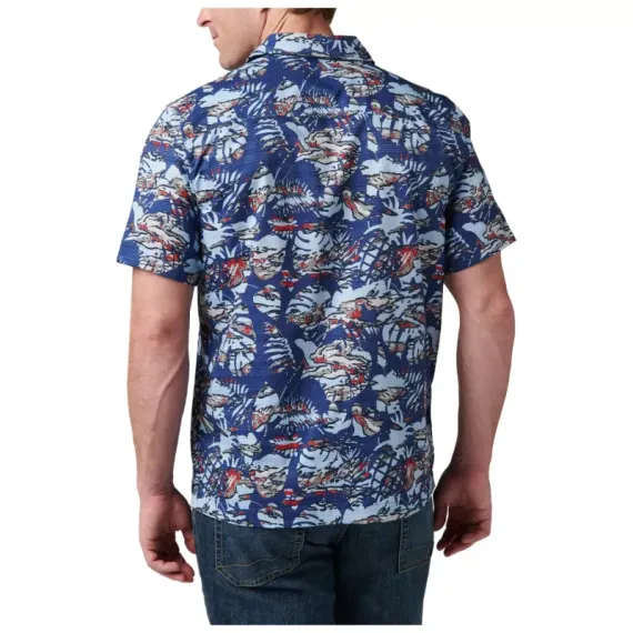 ​Рубашка с коротким рукавом 5.11 Adventure Print Deep Sea Neu Vay Camo