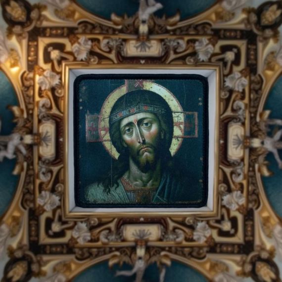 Нашивка, патч "Спас Нерукотворный" тактическая с липучкой.