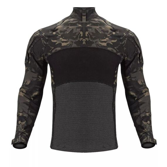 Мужская быстросохнущая стрейчевая футболка  Tactical Combat Shirt , цвет Black Multicam