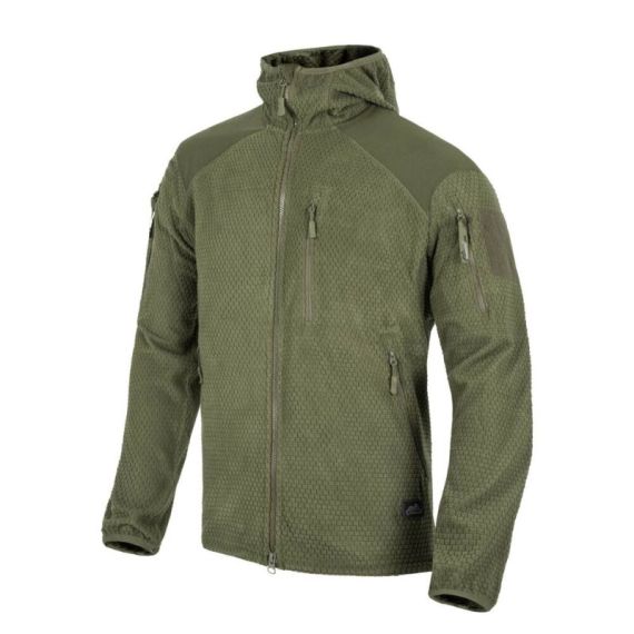 Флисовая кофта ALPHA HOODIE Helikon, цвет Olive Green