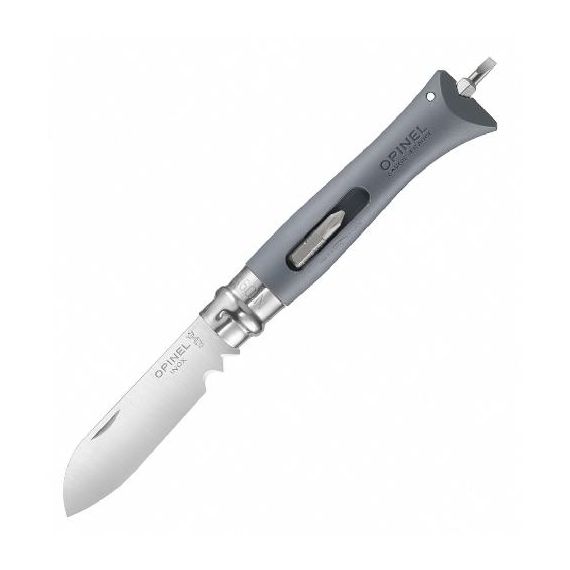 Нож Opinel №09 DIY, нержавеющая сталь, сменные биты, серый, блистер, 002139