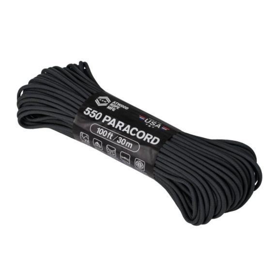 Паракорд 550 Paracord (100ft) ARM  Helikon, цвет - Black