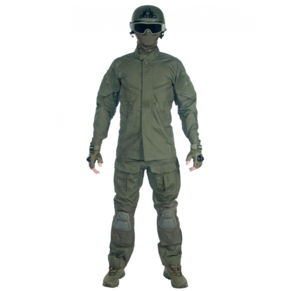 Костюм тактический мужской, летний, Gongtex Alpha с защитой локтей и коленей, цвет Олива (Olive)
