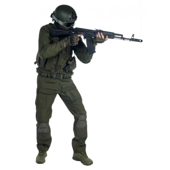 Костюм тактический мужской, летний, Gongtex Alpha с защитой локтей и коленей, цвет Олива (Olive)