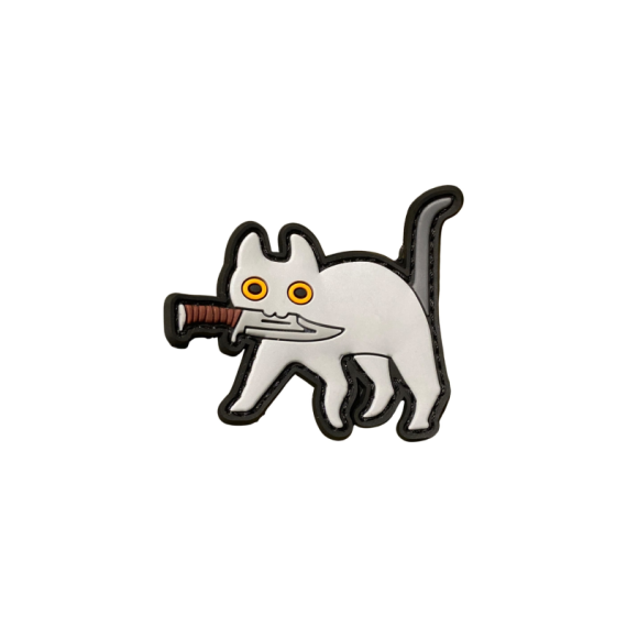 Патч Тактический Кот, цвет серый