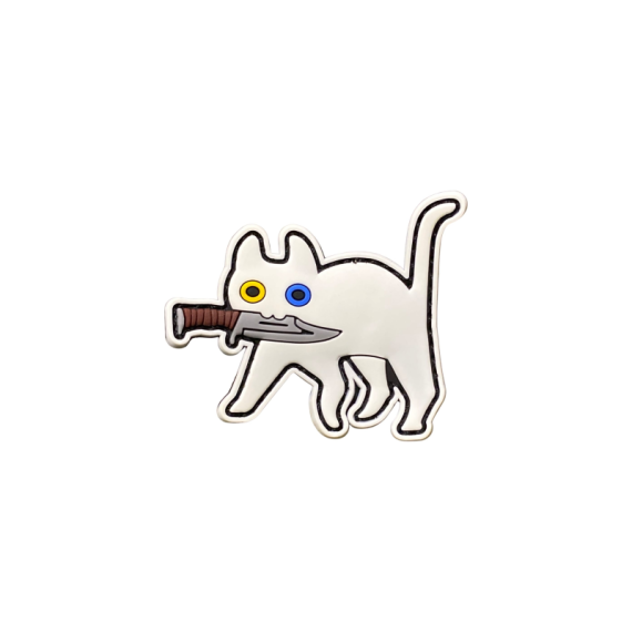 Патч Тактический Кот, цвет белый