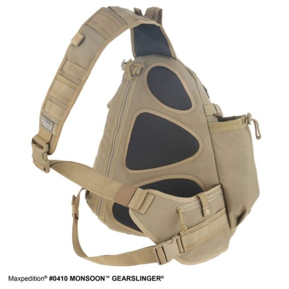 Рюкзак однолямочный Maxpedition Monsoon Gearslinger, цвет  Khaki