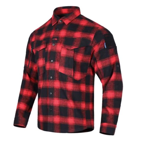 Рубашка Blue Label Longicorn Flannel EmersonGear, цвет Red Black