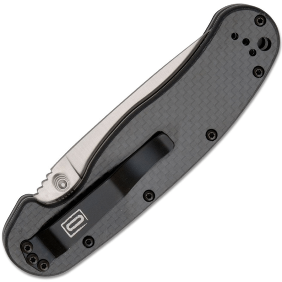 Складной нож Ontario RAT-1 ON8867CF D2 Satin, рукоять Black Carbon Fiber
