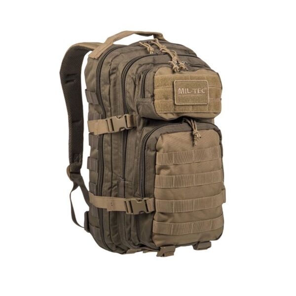 Рюкзак US ASSAULT SM Mil-Tec, цвет GREEN/COYOTE