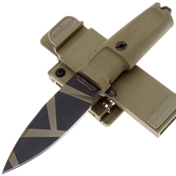 Тактический нож Extrema Ratio Shrapnel OG Desert Warfare сталь N690, рукоять Forprene